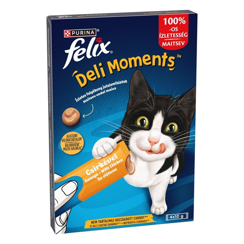 Felix Deli Moments Csirke macska jutalomfalat (4x10g)