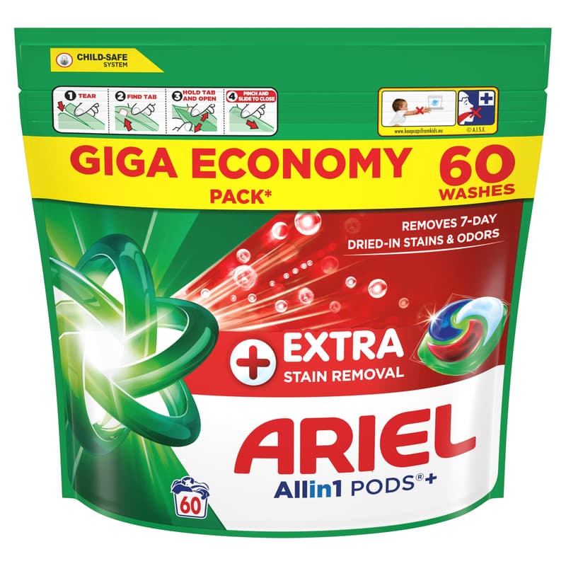 Ariel PODS+ Mosókapszula Extra Clean 60 db