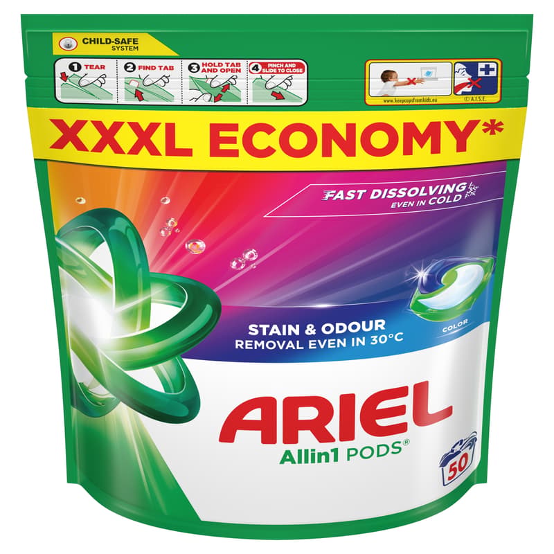 Ariel All-in-1 PODS Mosókapszula Color 50 db