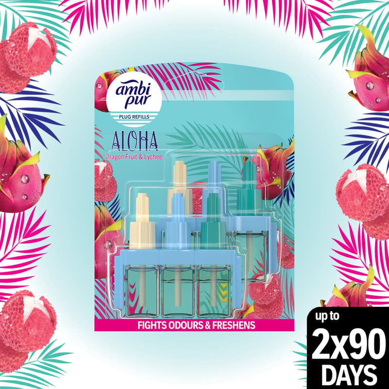 Ambi Pur 3Volution Elektromos Légfrissítő-utántöltő Aloha, 2x20 ml
