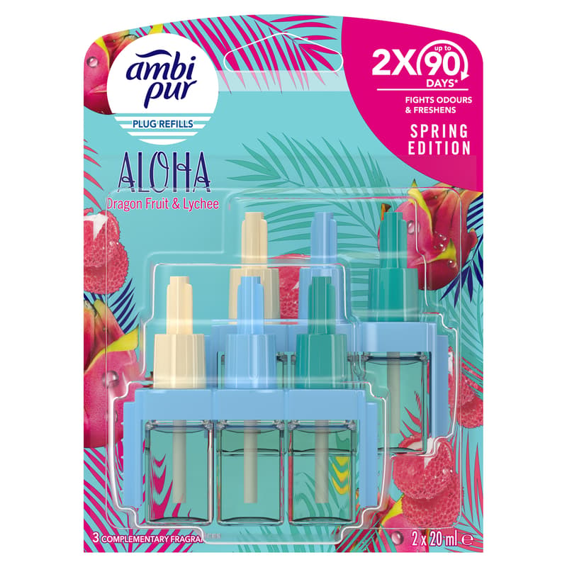 Ambi Pur 3Volution Elektromos Légfrissítő-utántöltő Aloha, 2x20 ml