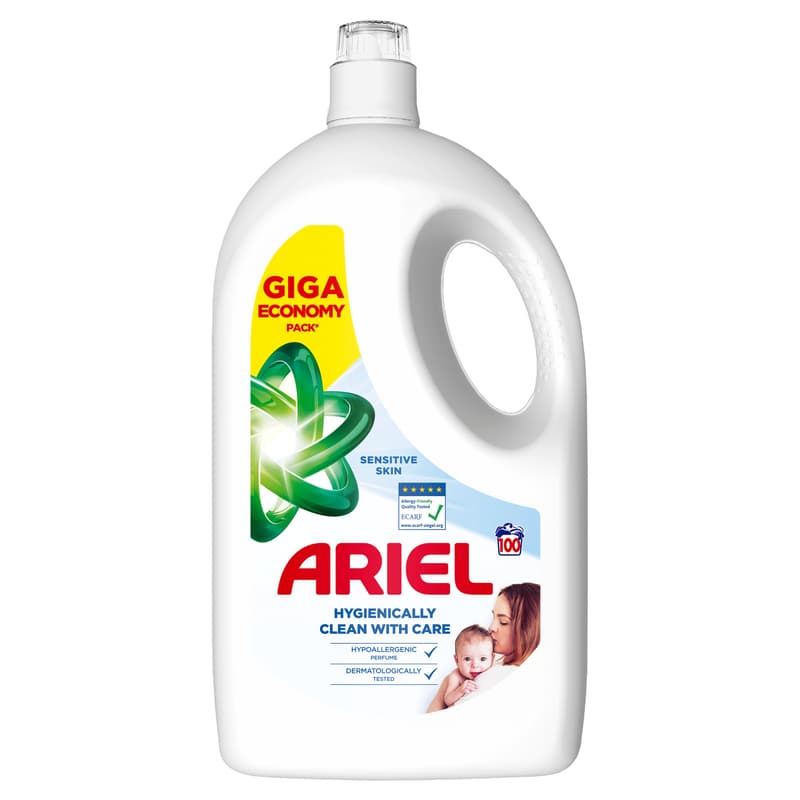 Ariel Folyékony mosószer Sensitive , 4.5 l