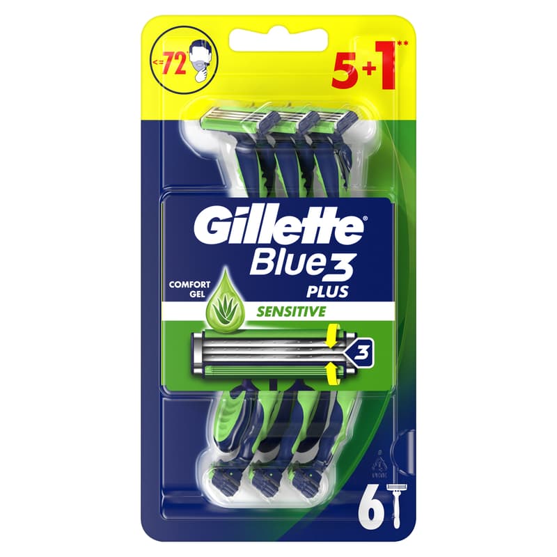 Gillette Blue3 Plus Sensitive Eldobható Borotva