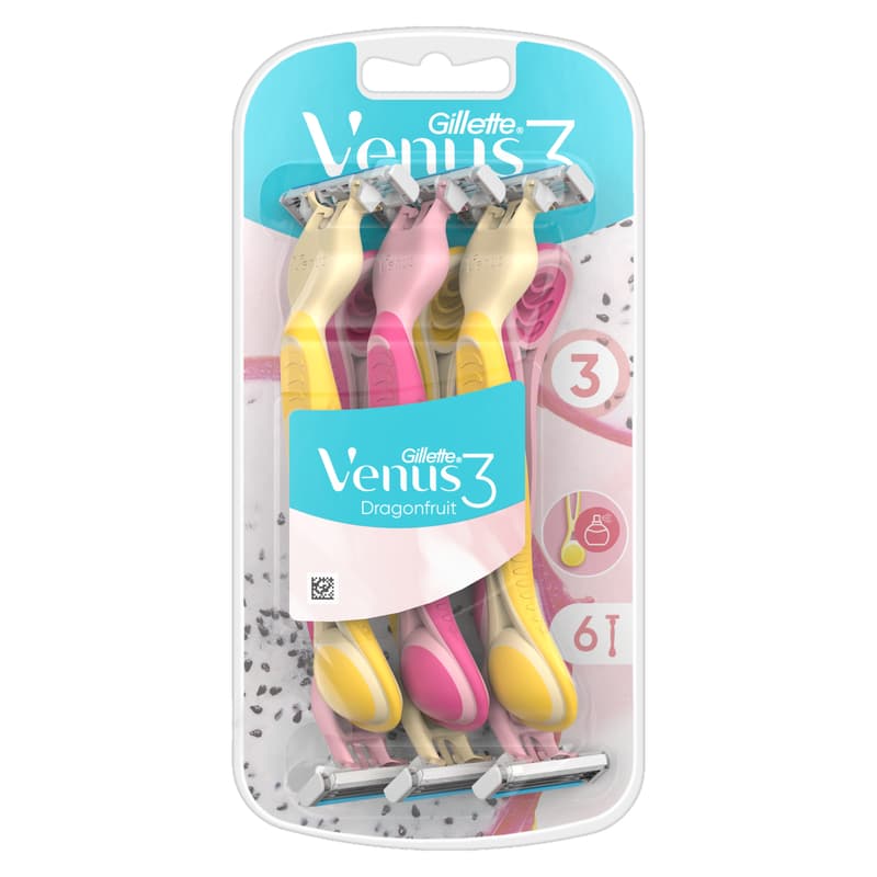 Gillette Venus 3 Dragonfruit Eldobható Borotva