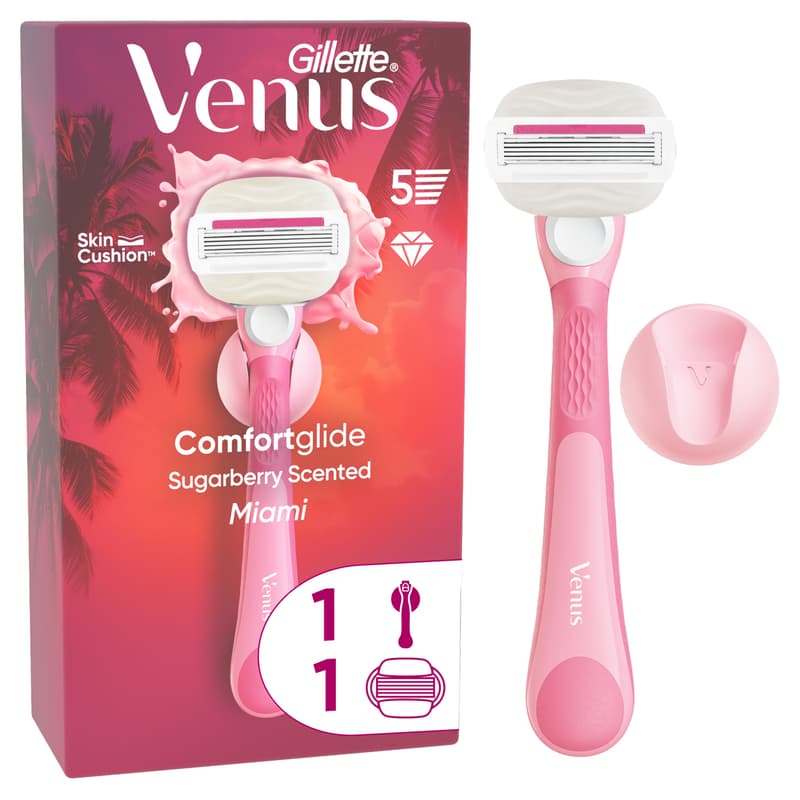 Gillette Venus ComfortGlide Miami Női Borotva Sugarberry Illattal
