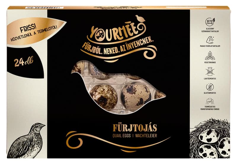 Yourméé fürjtojás ketreces tartásból