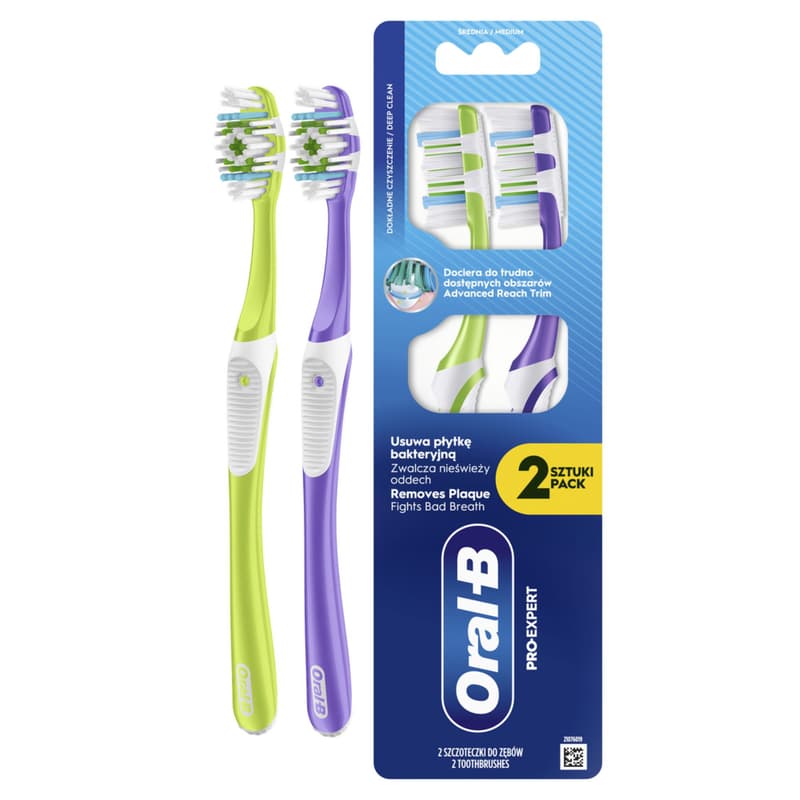 Oral-B Pro-Expert TBrush 40 Medium 2CT