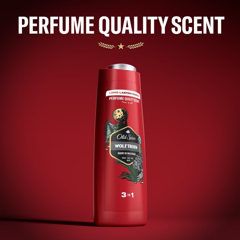 Old Spice Wolfthorn 3 az 1-ben Tusfürdő és Sampon