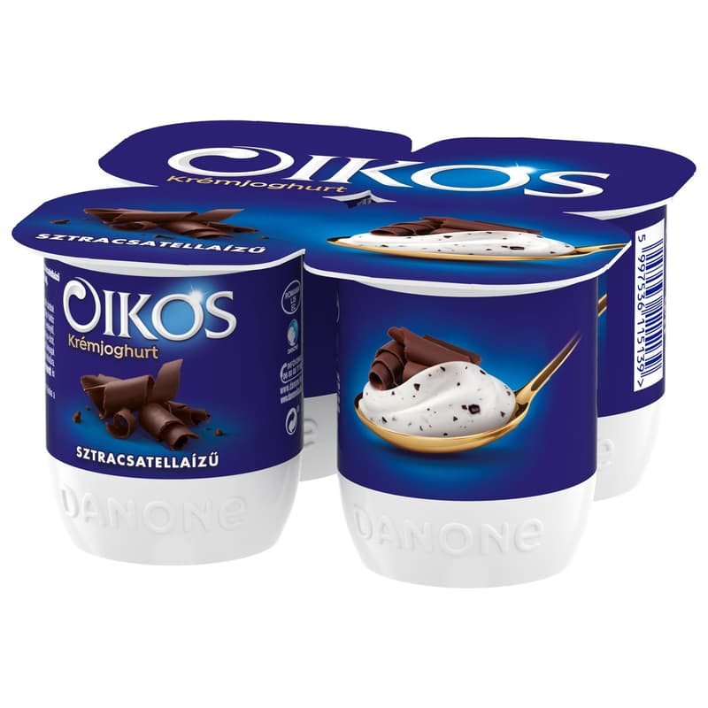 Danone Oikos Görög stracciatellaízű élőflórás krémjoghurt (4x125g)