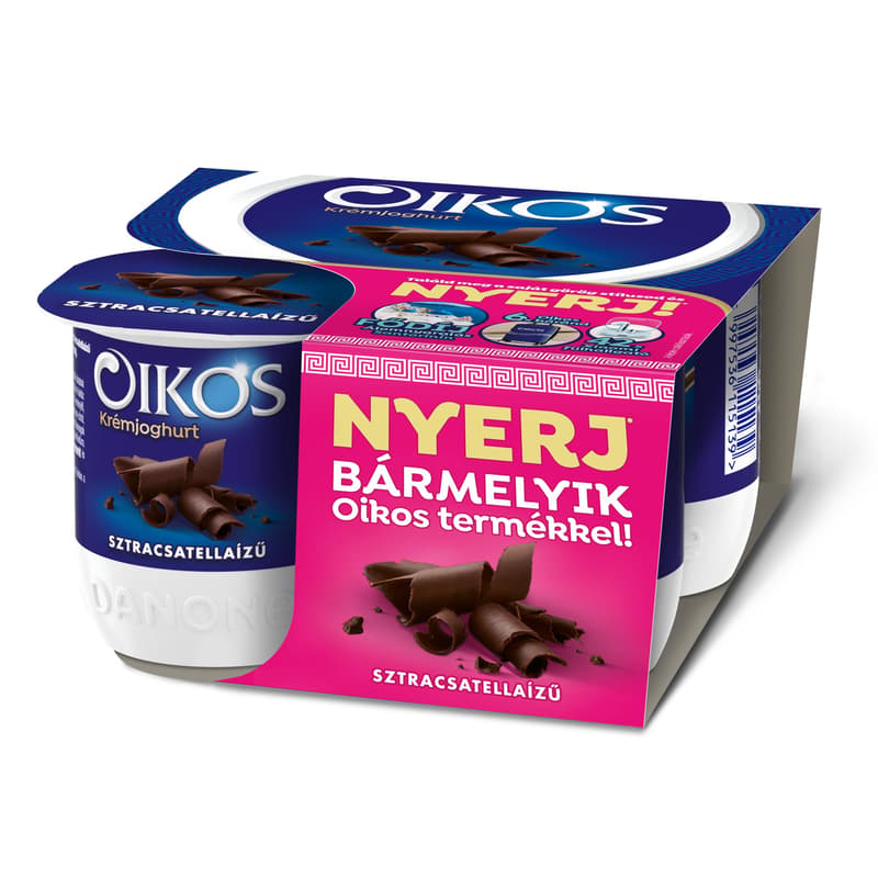 Danone Oikos Görög stracciatellaízű élőflórás krémjoghurt (4x125g)