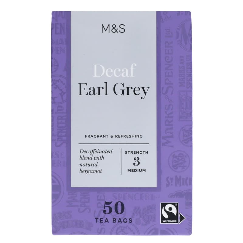 Marks & Spencer Decaf Earl Grey 50 Tea Bags 125g