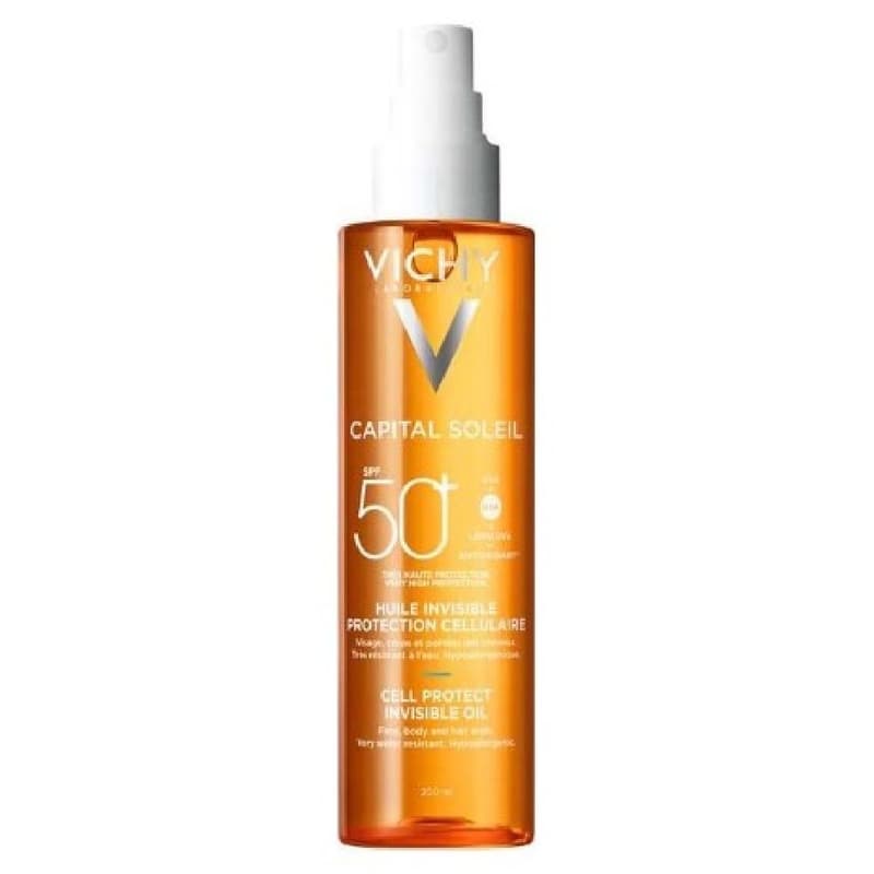 Vichy Capital Soleil Cell Protect Invisible Oil F50+ 200ml