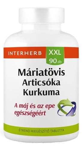 Interherb XXL Máriatövis & Articsóka & Kurkuma tabletta