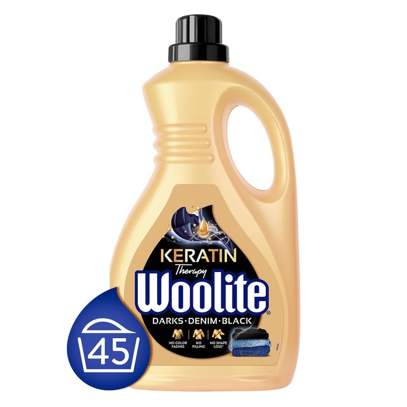 Woolite Keratin Therapy Dark Washing Detergent, 2,7 l (45 washloads)