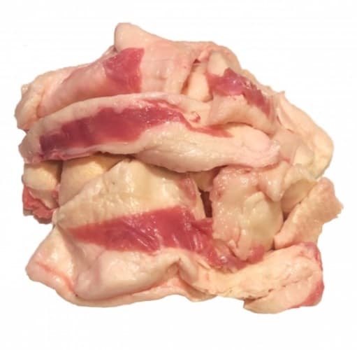 Frozen goose fat with skin