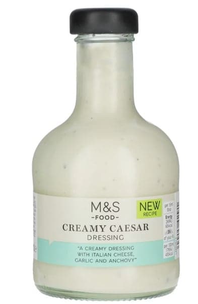 Marks & Spencer Csökkentett zsírtartalmú öntet repceolajjal, olasz kemény sajttal, Worcester mártással és szardellapasztával