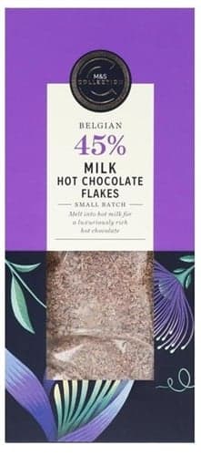 Marks & Spencer Belgian 45% Milk Hot Chocolate Flakes 250g