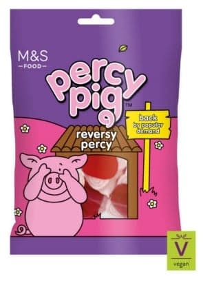 Marks & Spencer  Percy Pig™ - puha gyümölcsízű gumicukor gyümölcsléből