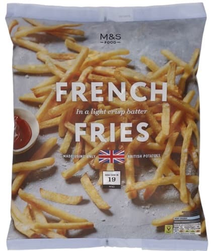 Marks & Spencer Vékonyra szeletelt hasábburgonya enyhén fűszerezett bundában