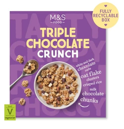 Marks & Spencer Food Triple Chocolate Crunch 500g