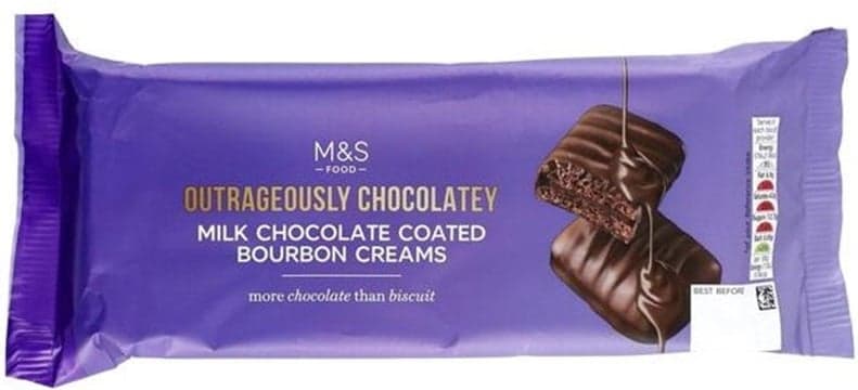 Marks & Spencer 6 tejcsokoládéval bevont csokoládés szendvicskeksz csokoládéízű töltelékkel