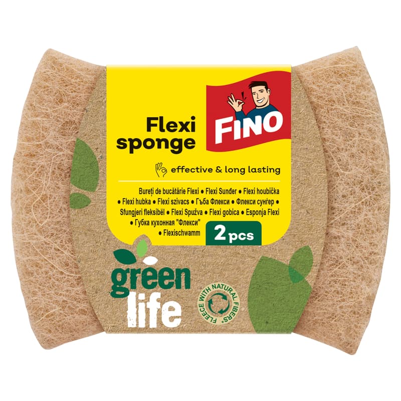 FINO FOAM SCOURER GREEN LIFE 2PCS FLEXI