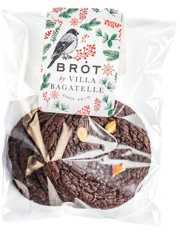 BRÓT Vegán brownie keksz nádcukorral (3db)
