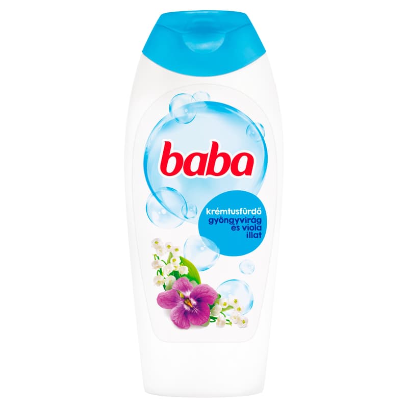 Baba Gyöngyvirág és Viola illatú tusfürdő, 400 ml