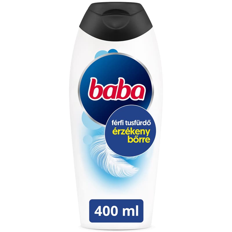 Baba 3in1 férfi tusfürdő érzékeny bőrre, 400 ml