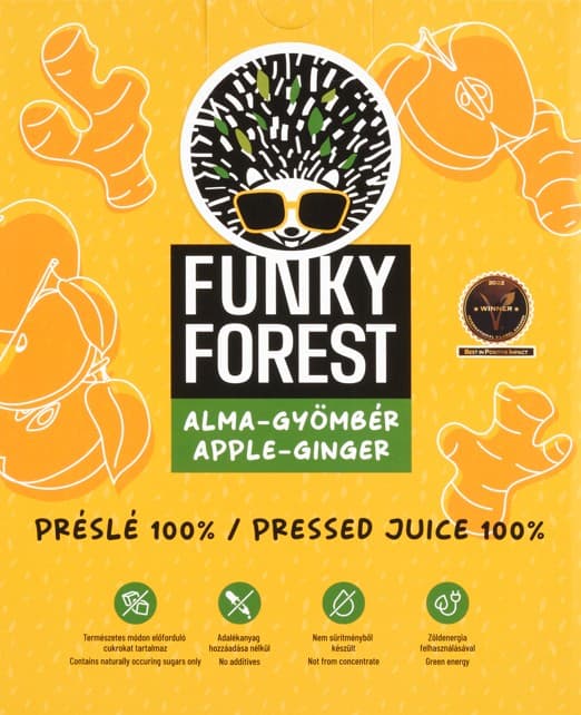 Funky Forest® 100%-os préslé, alma-gyömbér