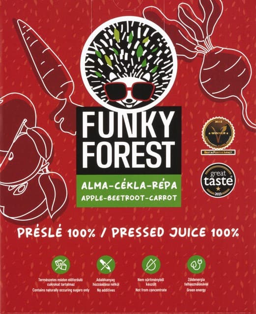 Funky Forest® 100% juice, apple-beetroot-carrot