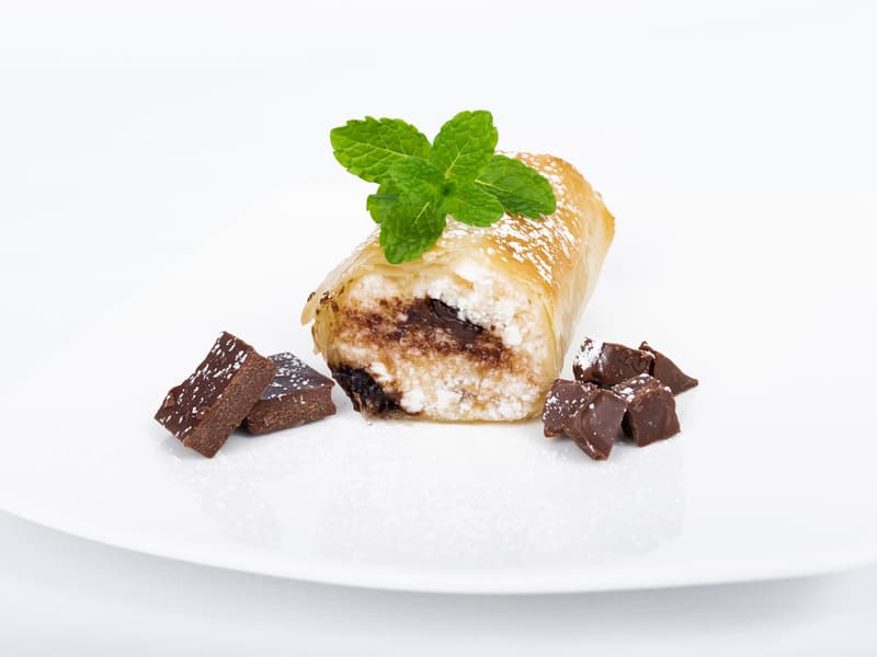 Rétescake Túrós-csokis rétes szelet