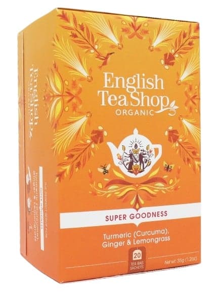 English Tea Shop Kurkumás Gyömbér, citromfű bio tea