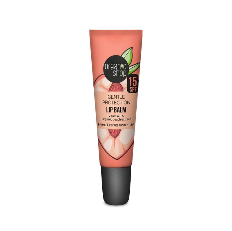 Organic Shop Vitamin Booster ajakbalzsam E-vitaminnal és bio barackkivonattal SPF15