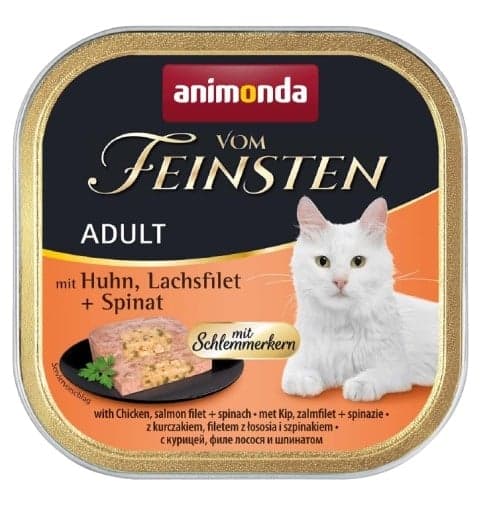 Animonda Feinsten 100g 83261 - adult Chicken, salmon filet+spinach