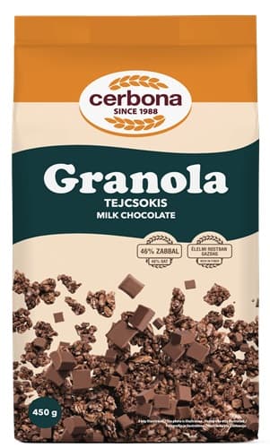 Cerbona tejcsokis granola