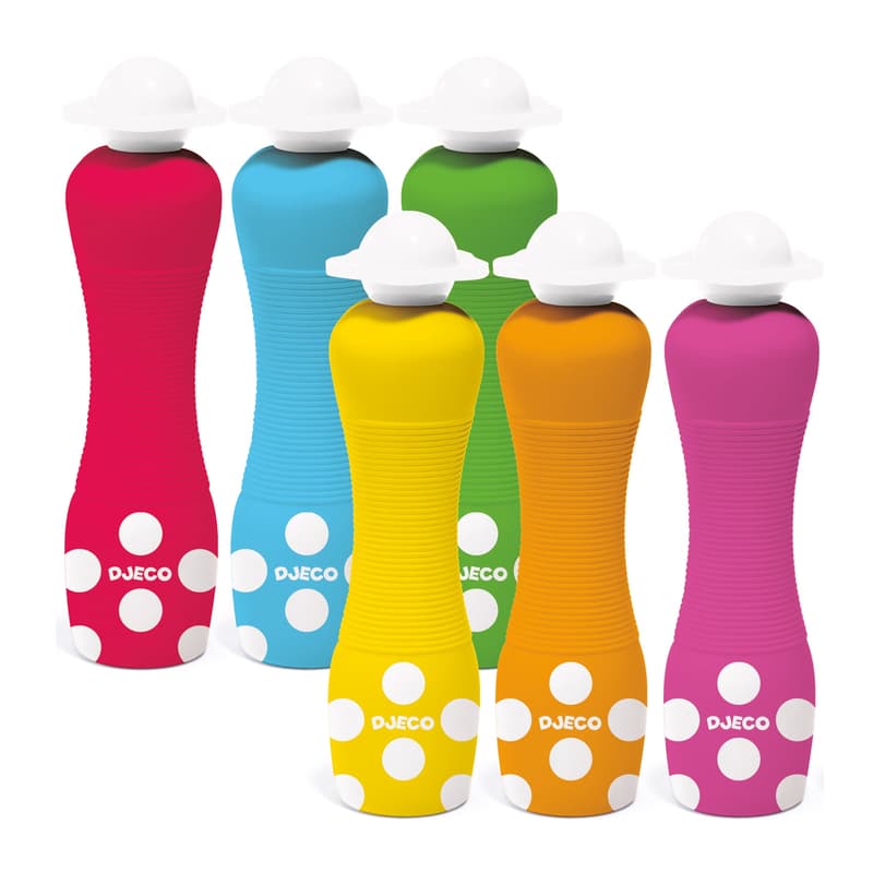Djeco Marok filc készlet 6 színben - Pontozó színezés - 6 foam markers