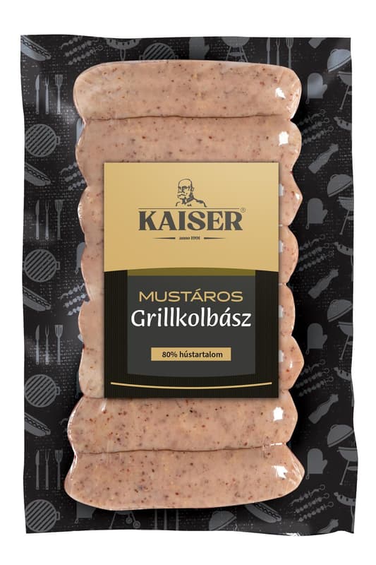Kaiser sertés grillkolbász mustáros
