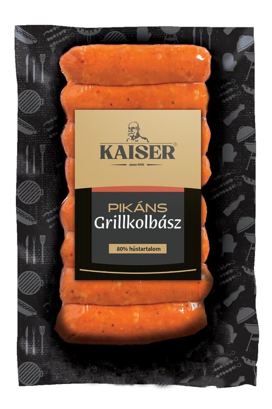 Kaiser sertés grillkolbász pikáns