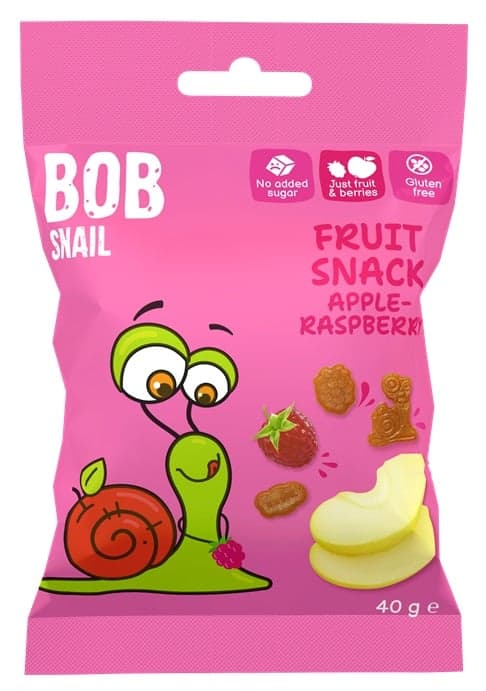 BOB Snail Gyümölcs Snack - Alma-málna