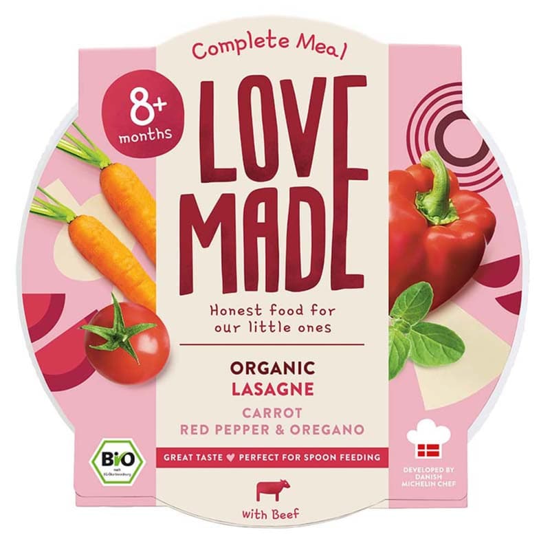 Lovemade Organic Lassagne 8 m+