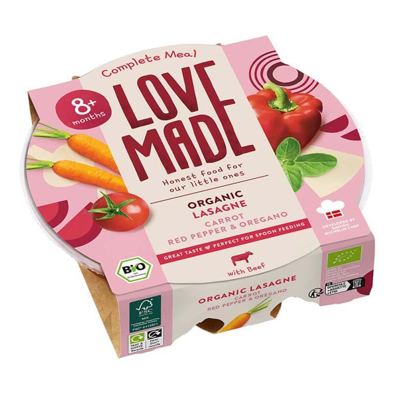 Lovemade Organic Lassagne 8 m+