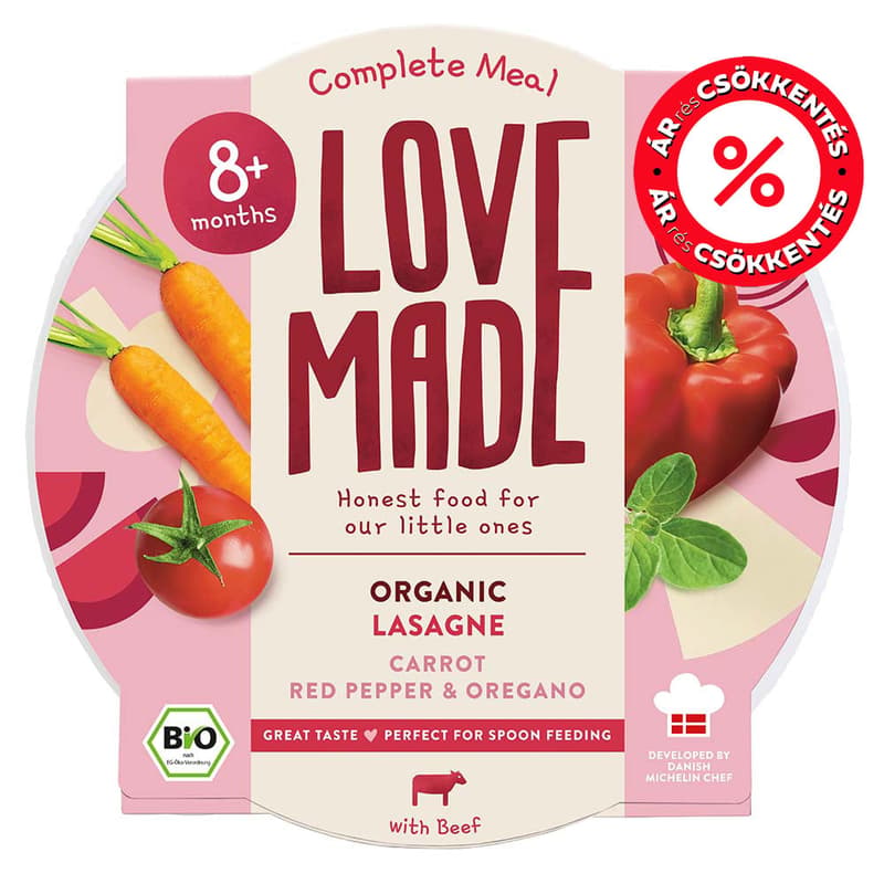 Lovemade Organic Lassagne 8 m+