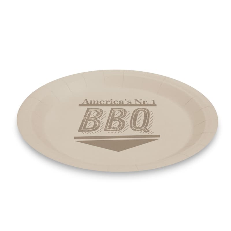 Paper plate set - BBQ - 23 cm - 12 pcs / pack