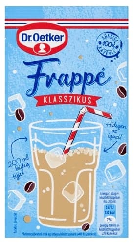 Dr. Oetker Frappé klasszikus Instant italpor sovány tejporral és kávékivonattal