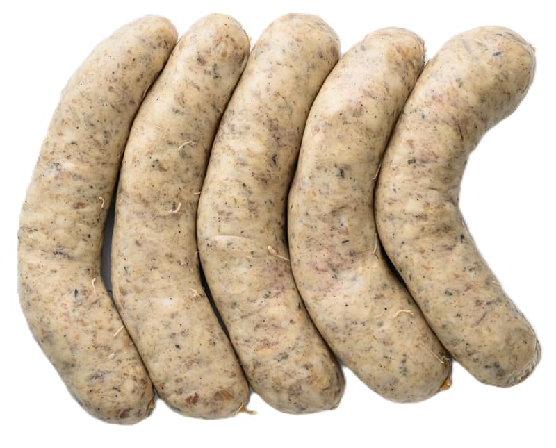 Pork grill sausage with pepper and garlic