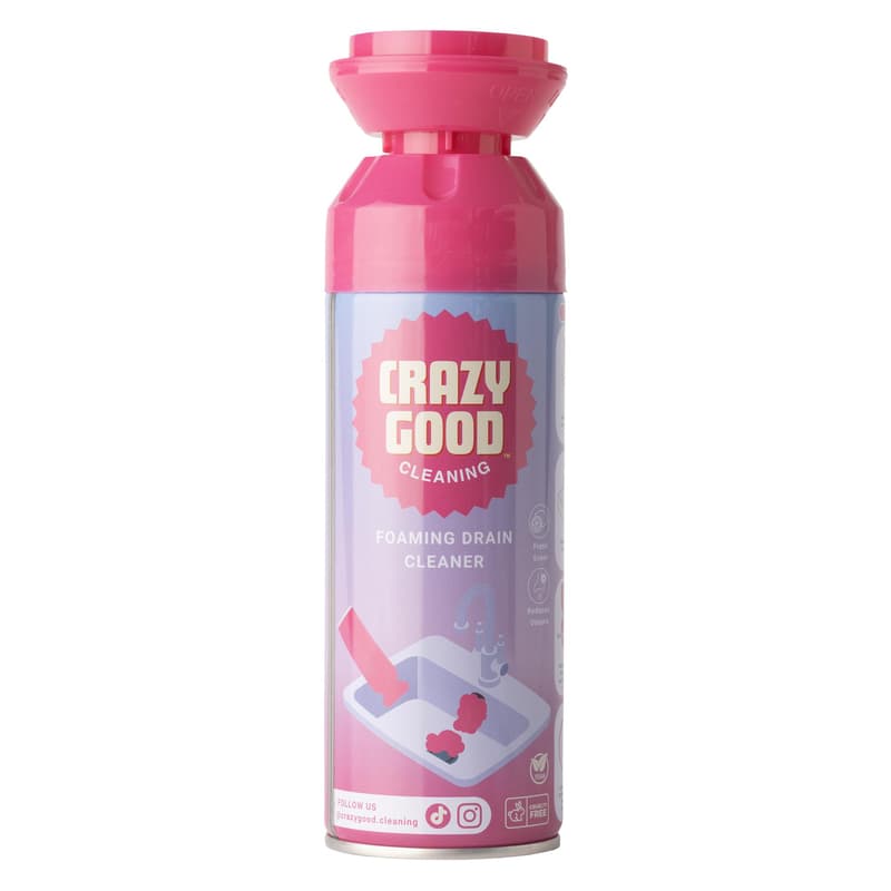 CRAZY GOOD Foaming Drain Cleaner and Freshener, Lemon Fresh (450 ml)