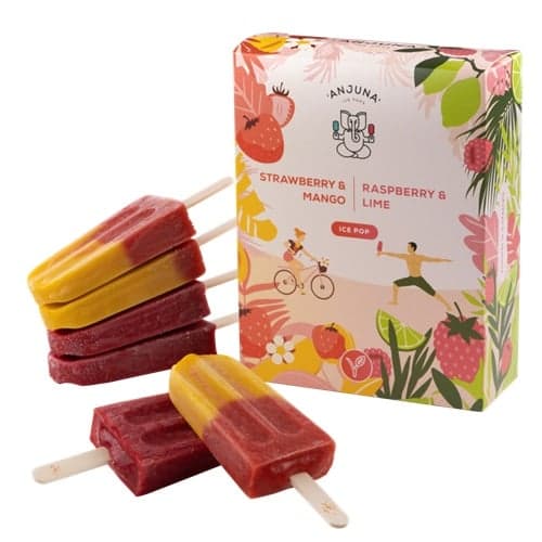Anjuna Strawberry-Mango Fruit Ice and Raspberry-Lime Sorbet (270 ml)