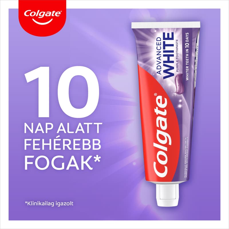 Colgate Advanced Whitening Purple toothpaste