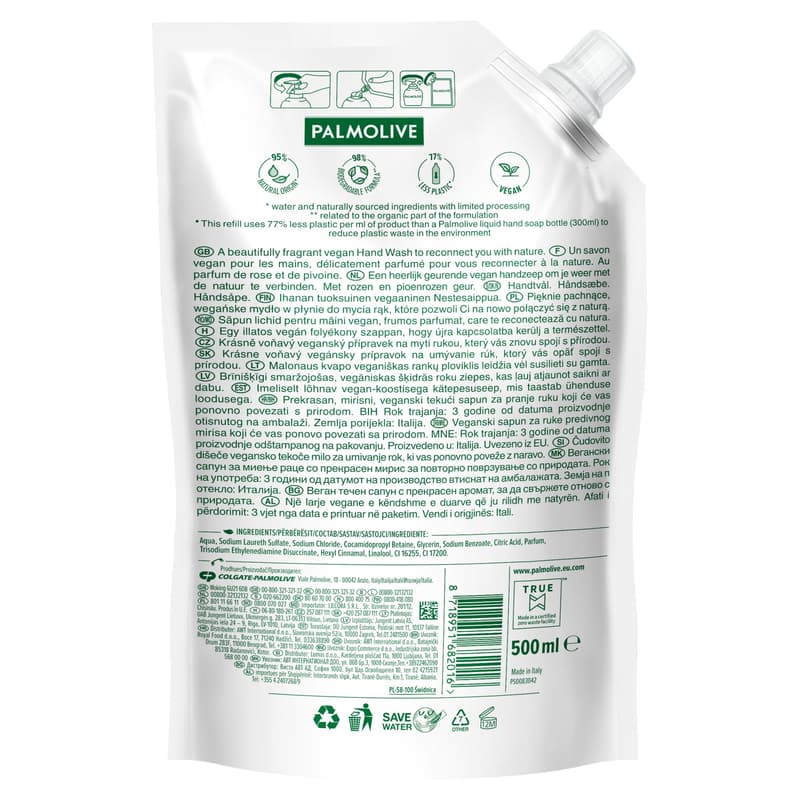 Palmolive Sensorial Escape Rózsa folyékony szappan utántöltő